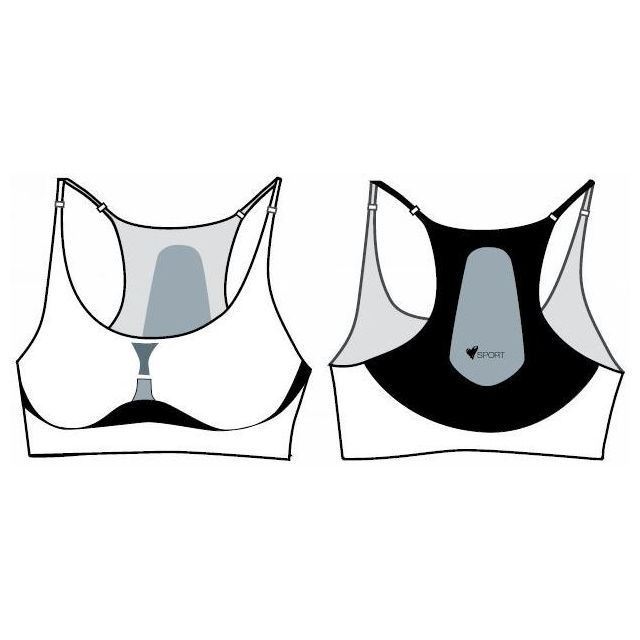 Фото 5: 'Спортивный топ с регулируемыми бретелями черный' - Открытый топ для спортивных и активных