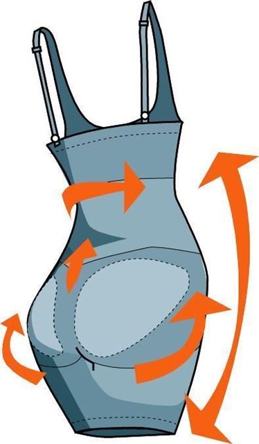 Изображение Утягивающее платье с открытым бюстом